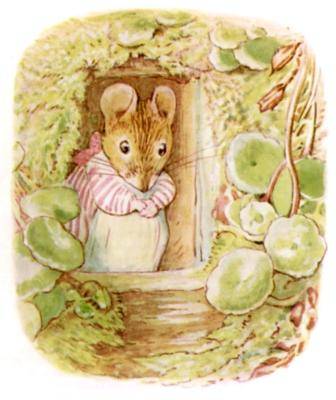 Mrs. Tittlemouse at the Door